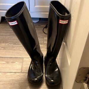 Hunter Black Women's Rain Boots
